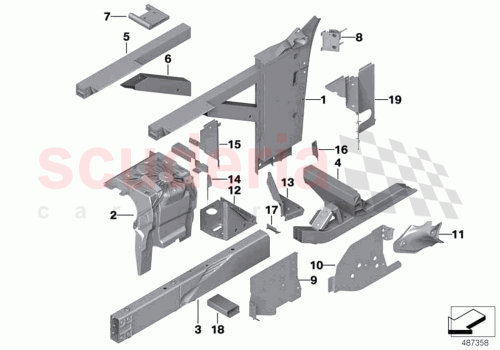 Part Diagram for Rolls Royce 41 00 8494534