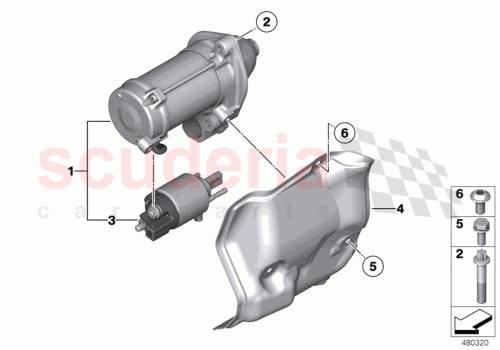 Part Diagram for Rolls Royce 12415A077B1