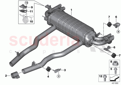 Part Diagram for Rolls Royce 18308681517