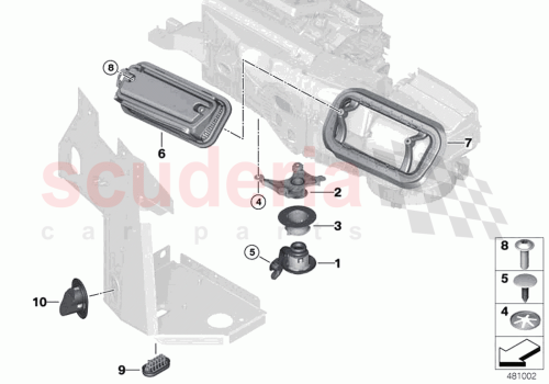 Part Diagram for Rolls Royce 64116818587