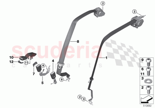 Part Diagram for Rolls Royce 72117463988