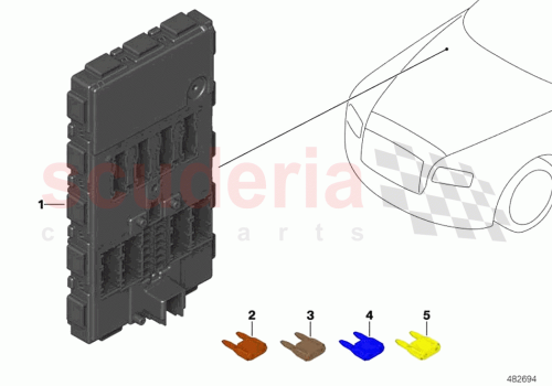 Part Diagram for Rolls Royce 61 35 5A1F375