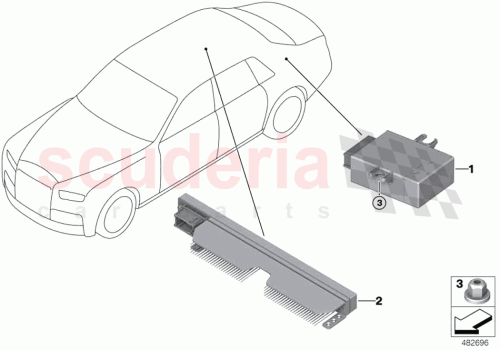 Part Diagram for Rolls Royce 61358733489