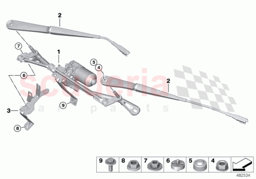 Part Diagram for Rolls Royce 61619463909