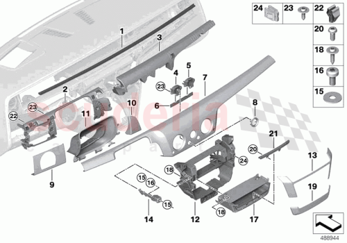 Part Diagram for Rolls Royce 51169367734
