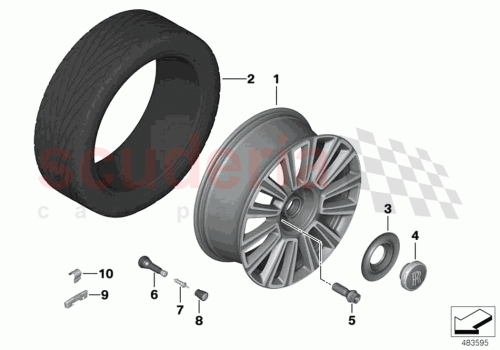 Part Diagram for Rolls Royce 36106878756