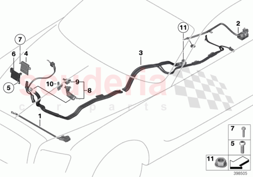 Part Diagram for Rolls Royce 61 12 9348307