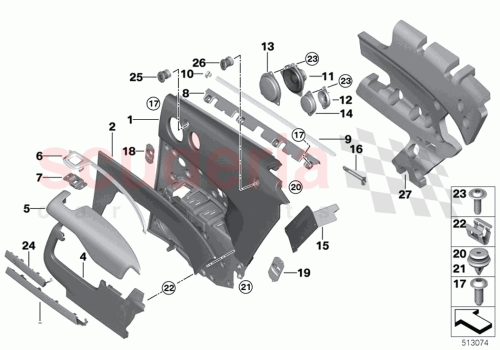 Part Diagram for Rolls Royce 51437327538