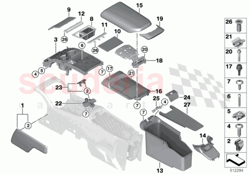 Part Diagram for Rolls Royce 51169330537