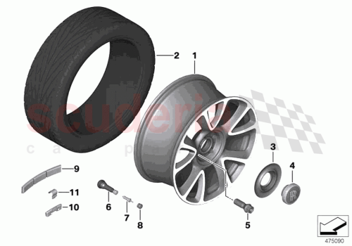 Part Diagram for Rolls Royce 36116872930