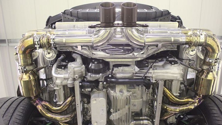 Photo of Cargraphic Sport Exhaust System Kit 3 Lightweight for the Porsche 991 (Mk I) GT3/GT3 RS - Image 5