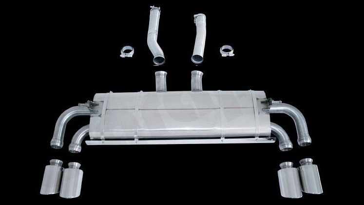 Photo of Cargraphic Sport Rear Silencers for the Porsche Cayenne Turbo (2003-2017) - Image 1