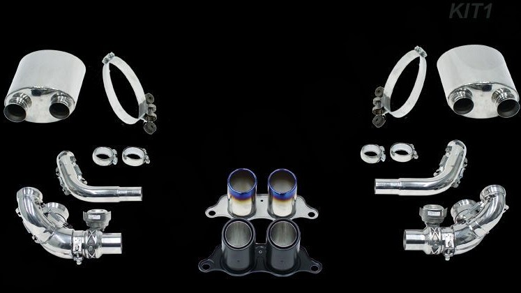 Photo of Cargraphic Sport Exhaust System Kit 1 for the Porsche 991 (Mk I) GT3/GT3 RS - Image 1