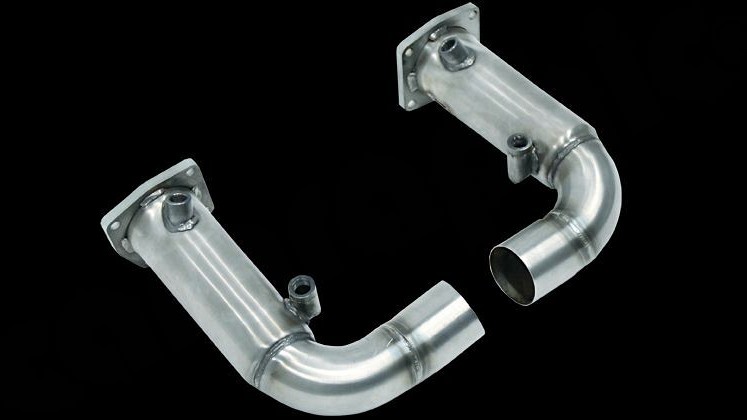 Photo of Cargraphic Catalytic Converter Replacement Pipe Set for the Porsche 991.1/2 Turbo/S - Image 1