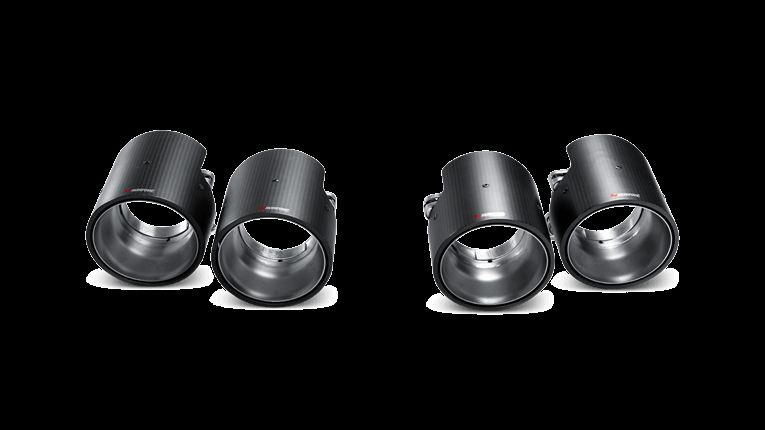 Photo of Akrapovic Tailpipe Set (Carbon) for the Porsche Cayenne Turbo (2003-2017) - Image 2