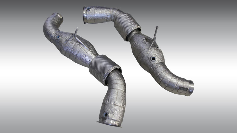 Photo of Novitec SPORT METAL CATALYSTS (SET) HEAT-PROTECTED TO USE WITH NOVITEC- AND ORIGINAL EXHAUST SYSTEM for the McLaren 720S Coupe/Spider - Image 1