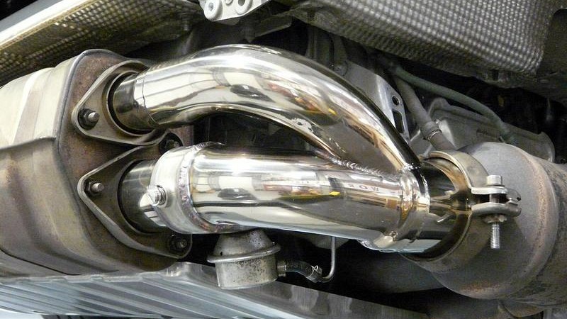Photo of Quicksilver Sport Side Muffler Deletes w/Valves (2006-12) for the Porsche 997 (Mk I) GT3 - Image 1